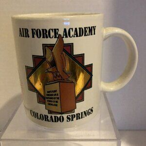 Air Force Academy White Gold Neutral Colors Print Coffee Mug Cup